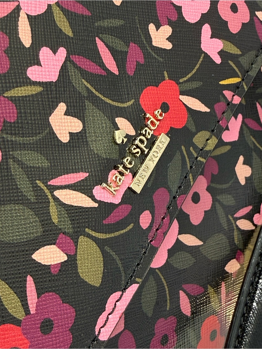 (new+tag) Kate Spade Cameron Boho Black Floral Crossbody Byrdie Collection - Picture 3 of 17